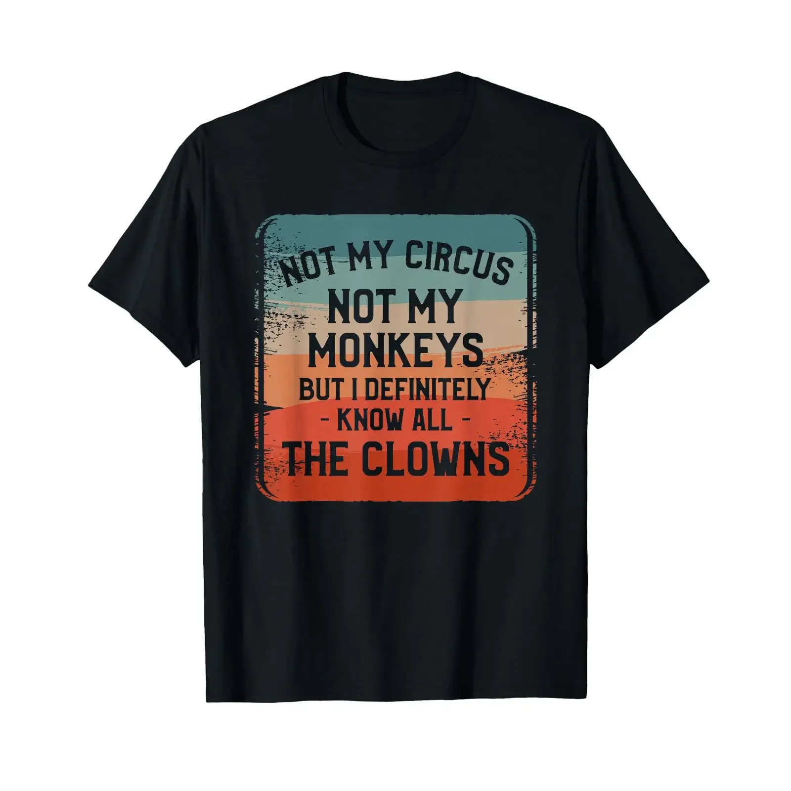 Not My Circus Monkeys But I Definitely Know Nanny T Shirt vintage Washed Comfortable Top For Everyday Wear Slightly fashion