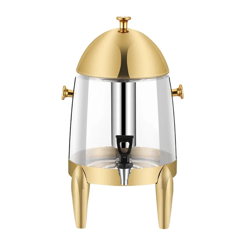 

Catering Commercial Golden Coffee Cold Drink Beverage Stainless Steel Coffee Juice Dispenser Heating Juice Container