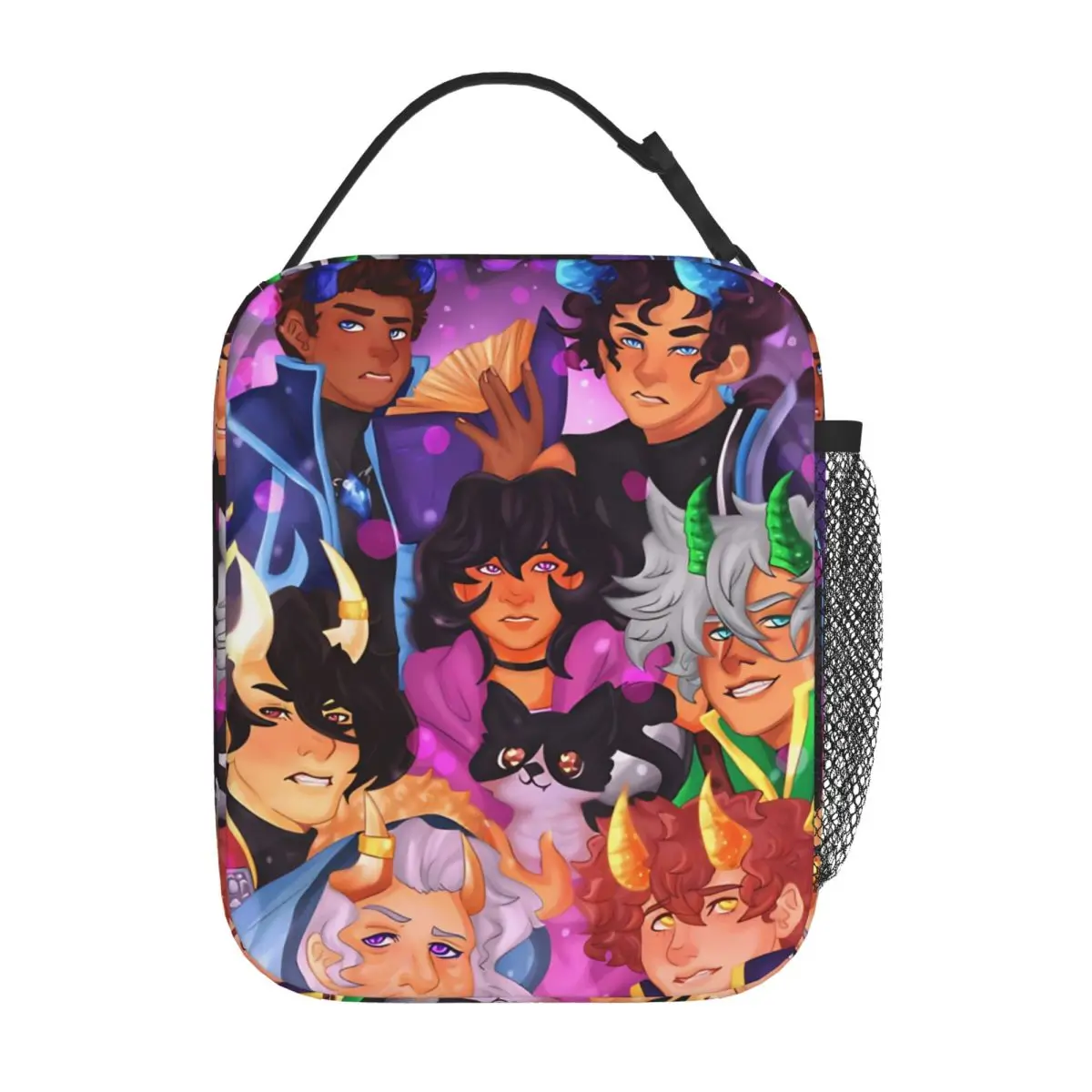 Aphmaus My Inner Demons Insulated Lunch Bag High Capacity Meal Container Thermal Bag Tote Lunch Box School Picnic Food Bag
