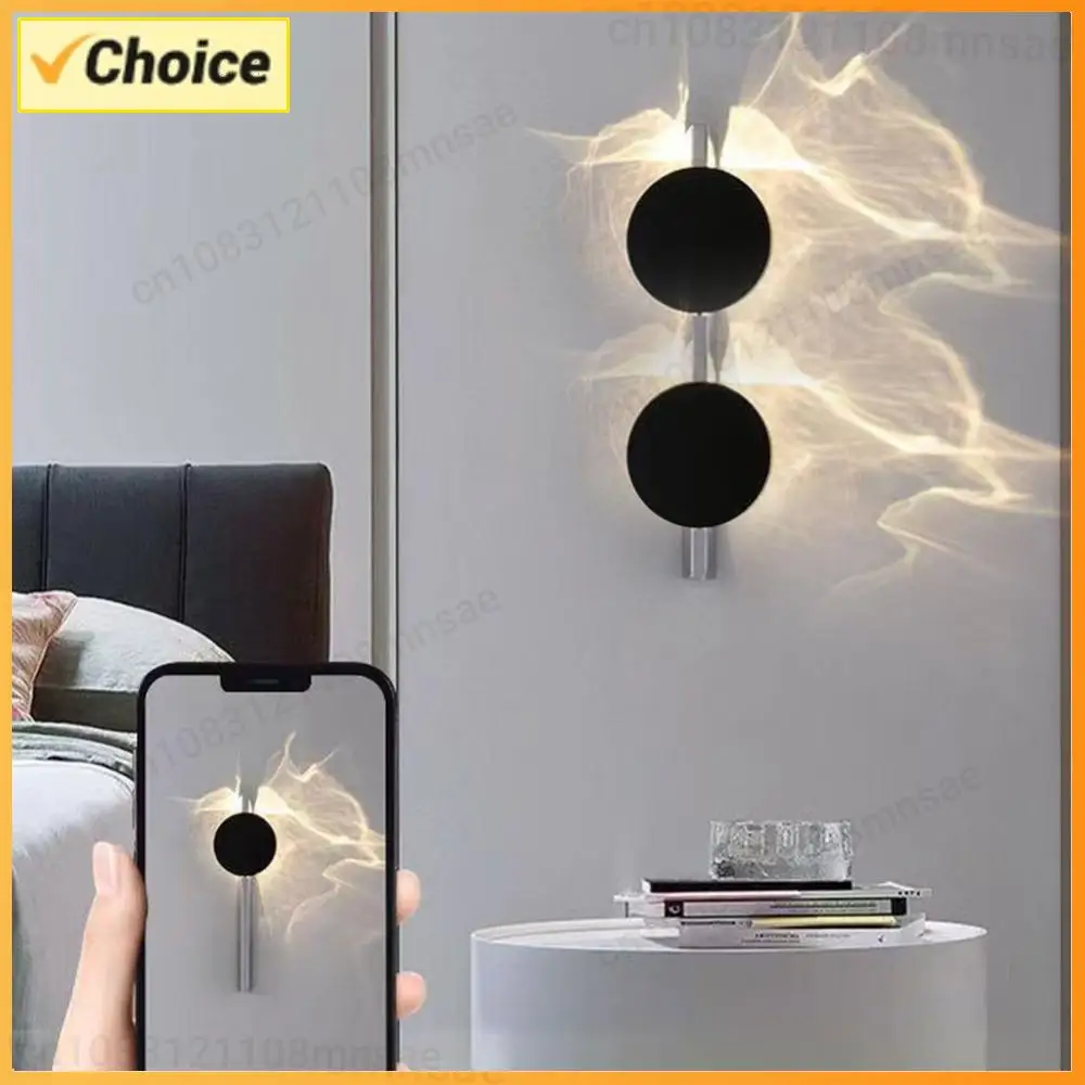 

Corrugated LED Wall Lamp Rotatable Wall Light Creative Atmosphere Wall Sconces Living Room Bedroom Stairs Wall Decor