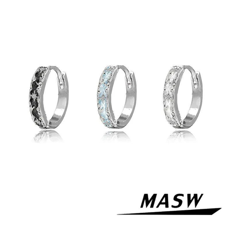 

MASW Original Design Personality Temperament Metal Earrings For Women Accessories Gifts Cool Trend Irregular Fashion Jewelry