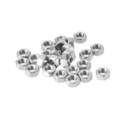 100/20Pcs M2 M2.5 M3.5 M4 M5 M6 M8Hex Nuts Metric Coarse Thread Hexagon Nut Stainless Steel SUS304 DIN934