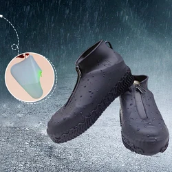 Waterproof Shoe Covers Anti-Slip Rain Boots Unisex Sneakers Protector For Outdoor Rainy Day Shoes Cover Case Zipper Overshoes