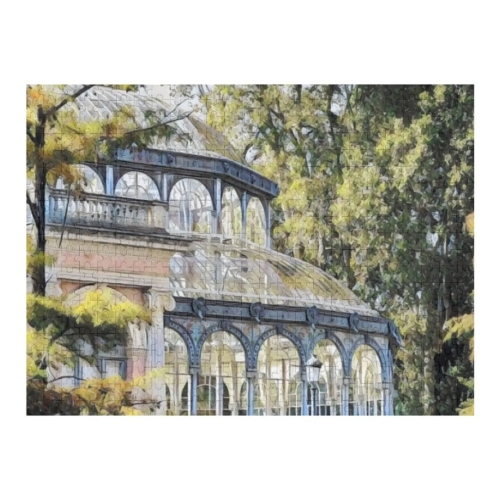 

Madrid streets Jigsaw Puzzle Diorama Accessories Custom Wooden Name Puzzle