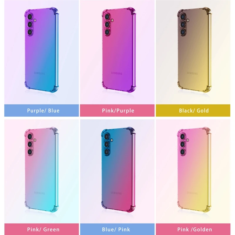 Shockproof TPU Case for Samsung Galaxy A57 A37 A17 A07 A06 A16 5G A26 A36 A56 A25 A15 A25 A35 A55 5G Protective Cover Fundas