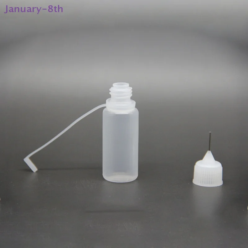 10ml Needle Tip Bottle Translucent Applicator Bottles Glue Bottles for Painting Pointed Mouth Oil Bottle Makeup Tools