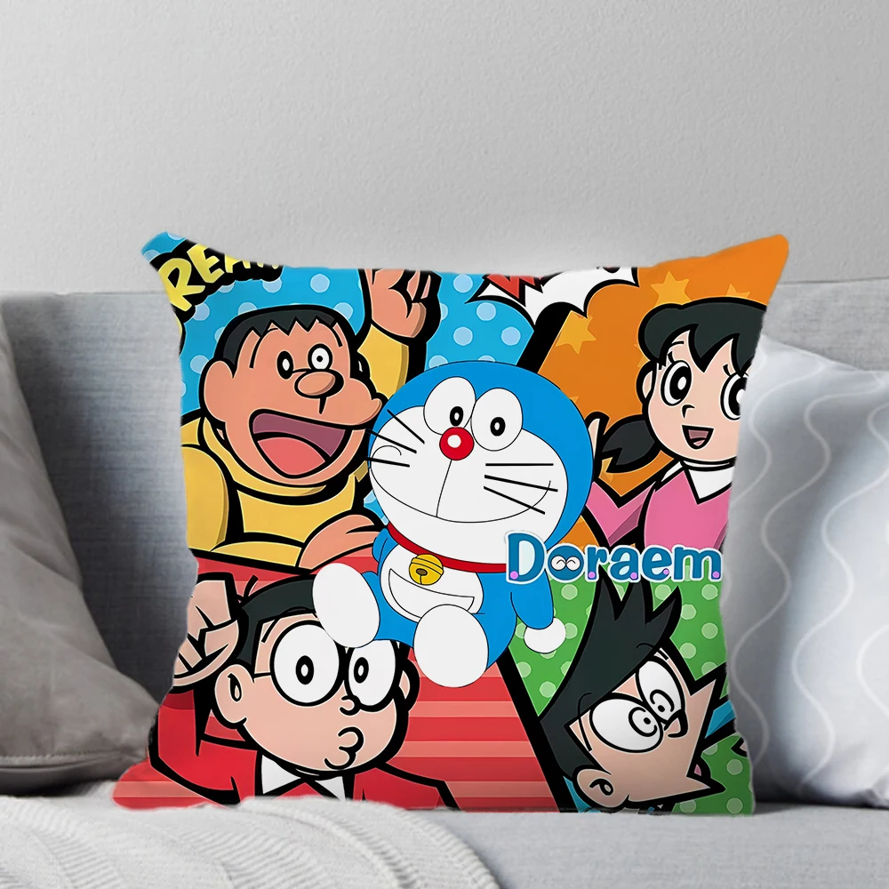 Kawaii Doraemons Pillow Cases Cartoon Anime Pillow Covers Cute Print Pillow Cases Bedroom Room Home Decoration Kid Birthday Gift