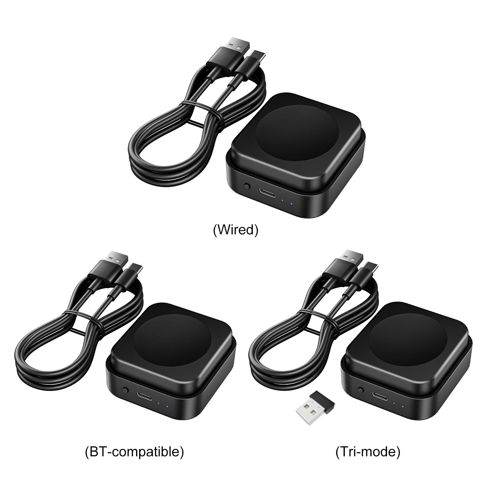 USB/BT 2.4G 3-Mode Programmable Macro Keyboard 18-Character Auto-Type User Defined Single Button 200Mah Battery for PC Gamer
