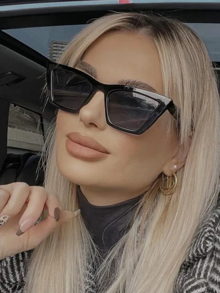 

INS Vintage Cat Eye Sunglasses Women Square Small Frame Sun Glasses Female Brand Designer Retro Shades Fashion Oculos De Sol