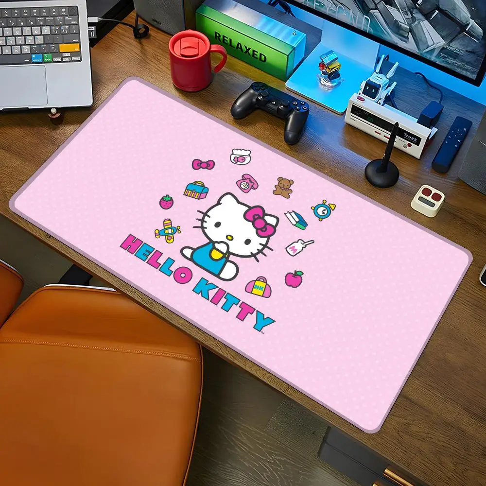 Anime H-Hello K-Kitty Mouse Pad Gaming Abstract Large 800x400mm MouseMat Gamer XXL Mause desk accessories office Carpet PC Desk