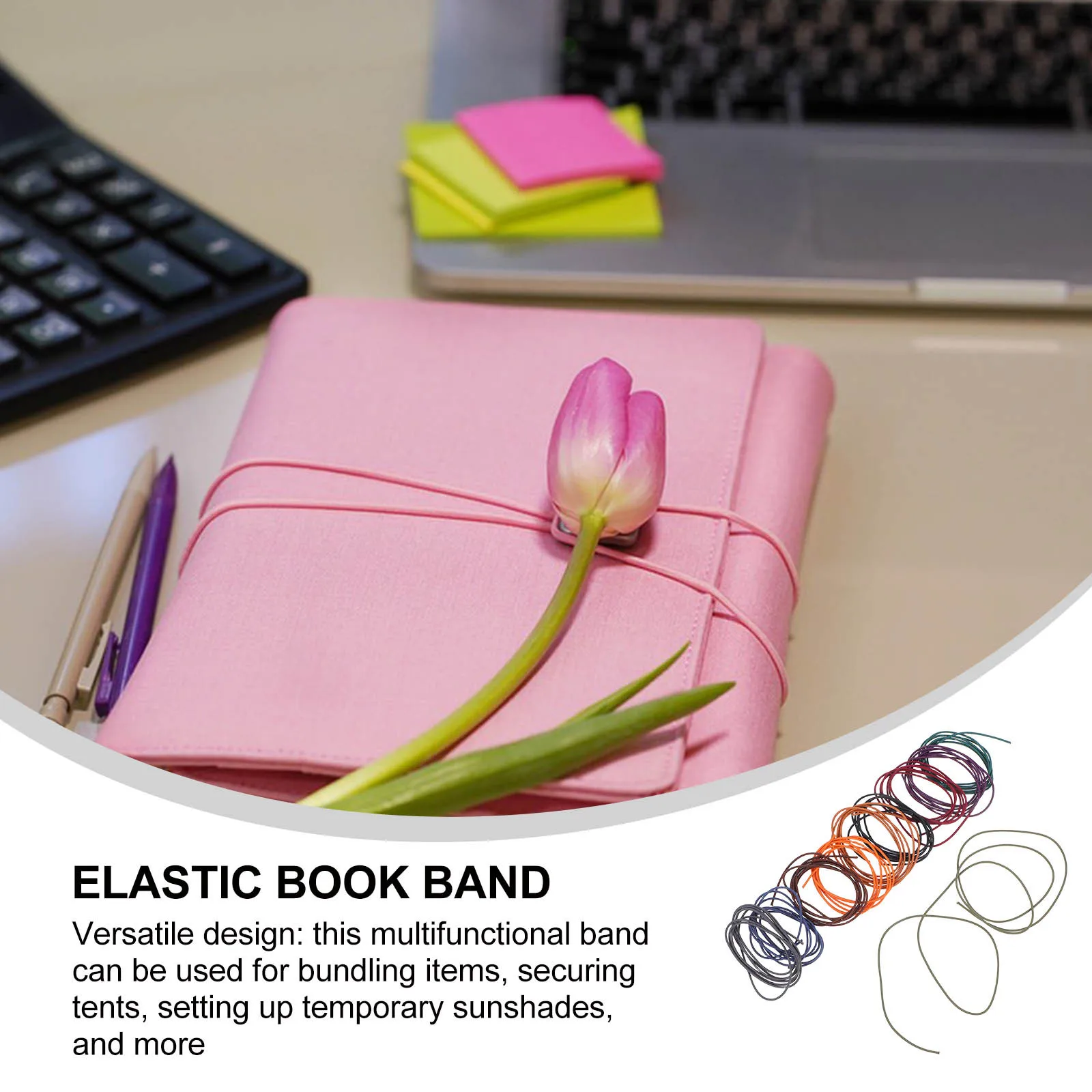 

10 pcs Nylon Rope Binders Elastic Strap For Travel Journal Notebook Planner Holder Secure Closure Band Multi-Use Book