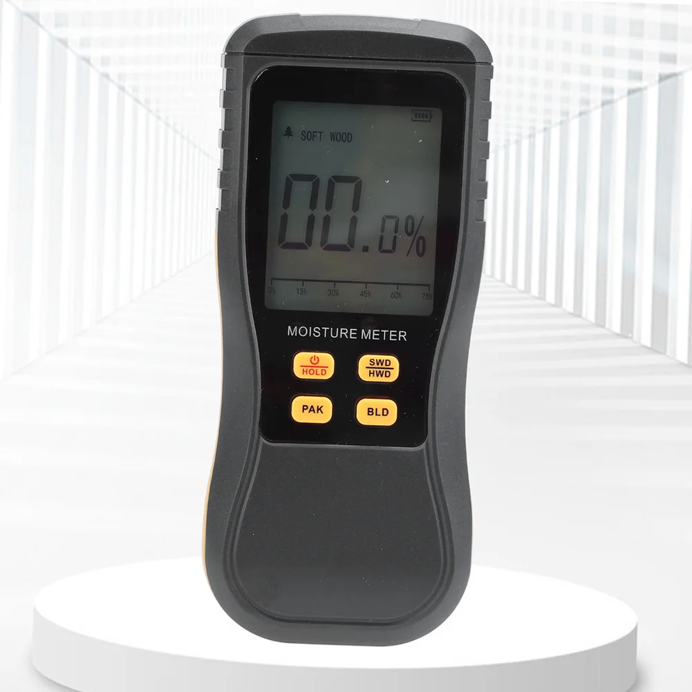 

HY16C Moisture Meter with Four Selectable Modes for Different Materials Including Plastic and Building Compounds