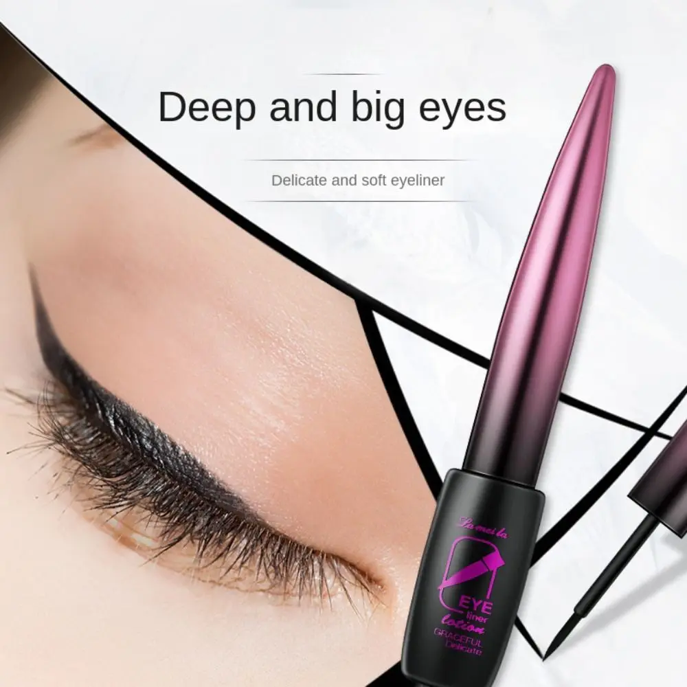 Portable Waterproof Liquid Eye Liner Anti-Sweat Smooth Matte Eye Liner Natural Delicate Eye Liner Pencil Women