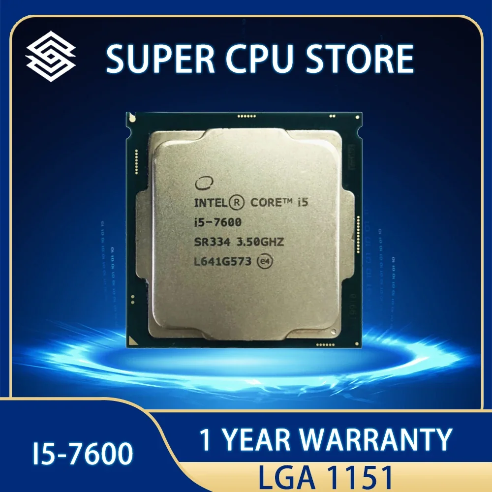 

Intel Core i5-7600 i5 7600 CPU Processor 6M 65W 3.5 GHz Quad-Core Quad-Thread LGA 1151