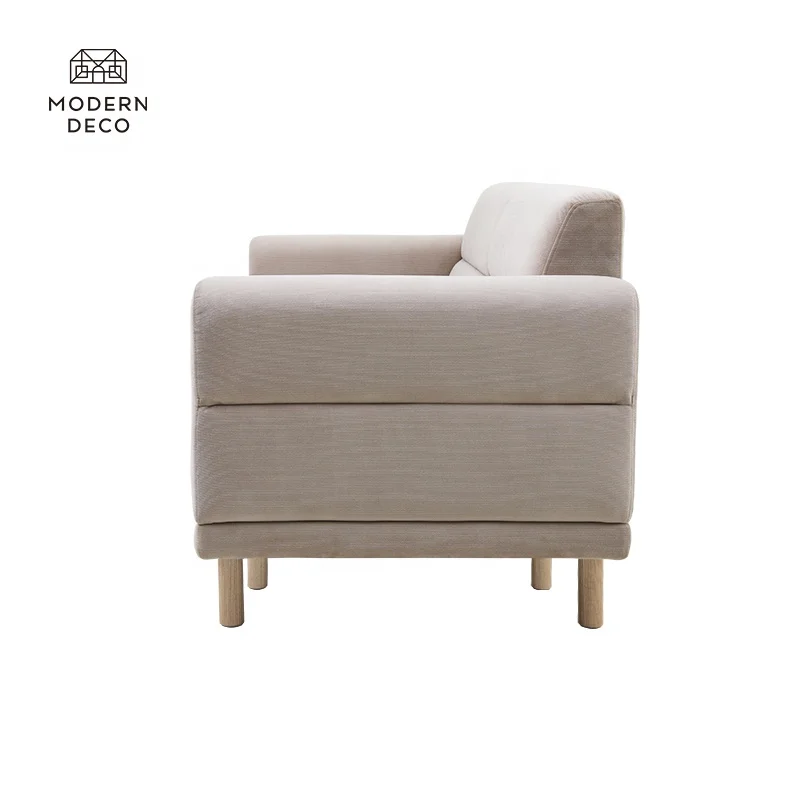 أريكة مخملية 3 قطع مقاعد بيضاء كريمية بيج مع القطيفة Canape Bank Roze Wohnzimmer المفروشات الاسكندنافية #4