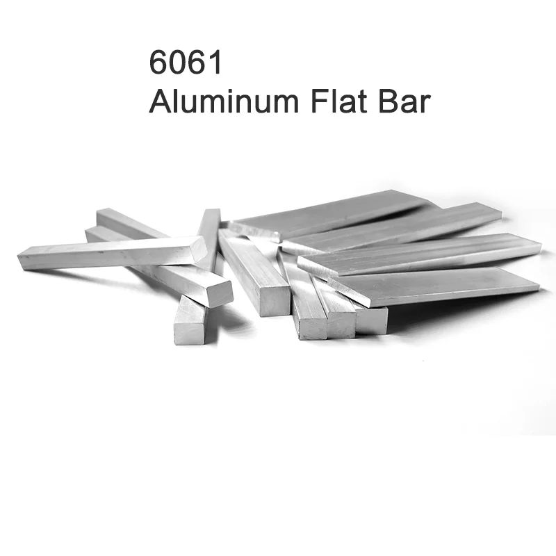 6061 Aluminum Alloy Flat Bar Plate Thickness 3mm 5mm 6mm 8mm 10mm 12mm 15mm Width 20mm 25mm Length 100mm 150mm 200mm 300mm