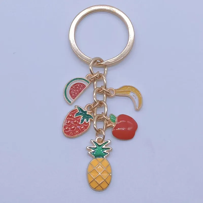 Pineapple. apple. strawberry. watermelon. Banana Keychain Keychain Pineapple Ornament Fruit Charm Best Friend Keychain Gift