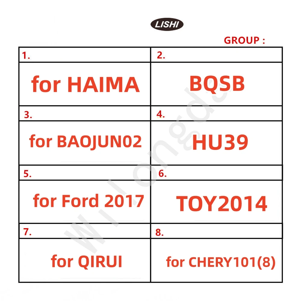 141-153 LiShi 2 in 1 HON66 HU64 SIP22 HU100R  VA6 HU39 FOR Havel for Qirui for Chery  for Geely for Changan for HAIMA  for BQSB