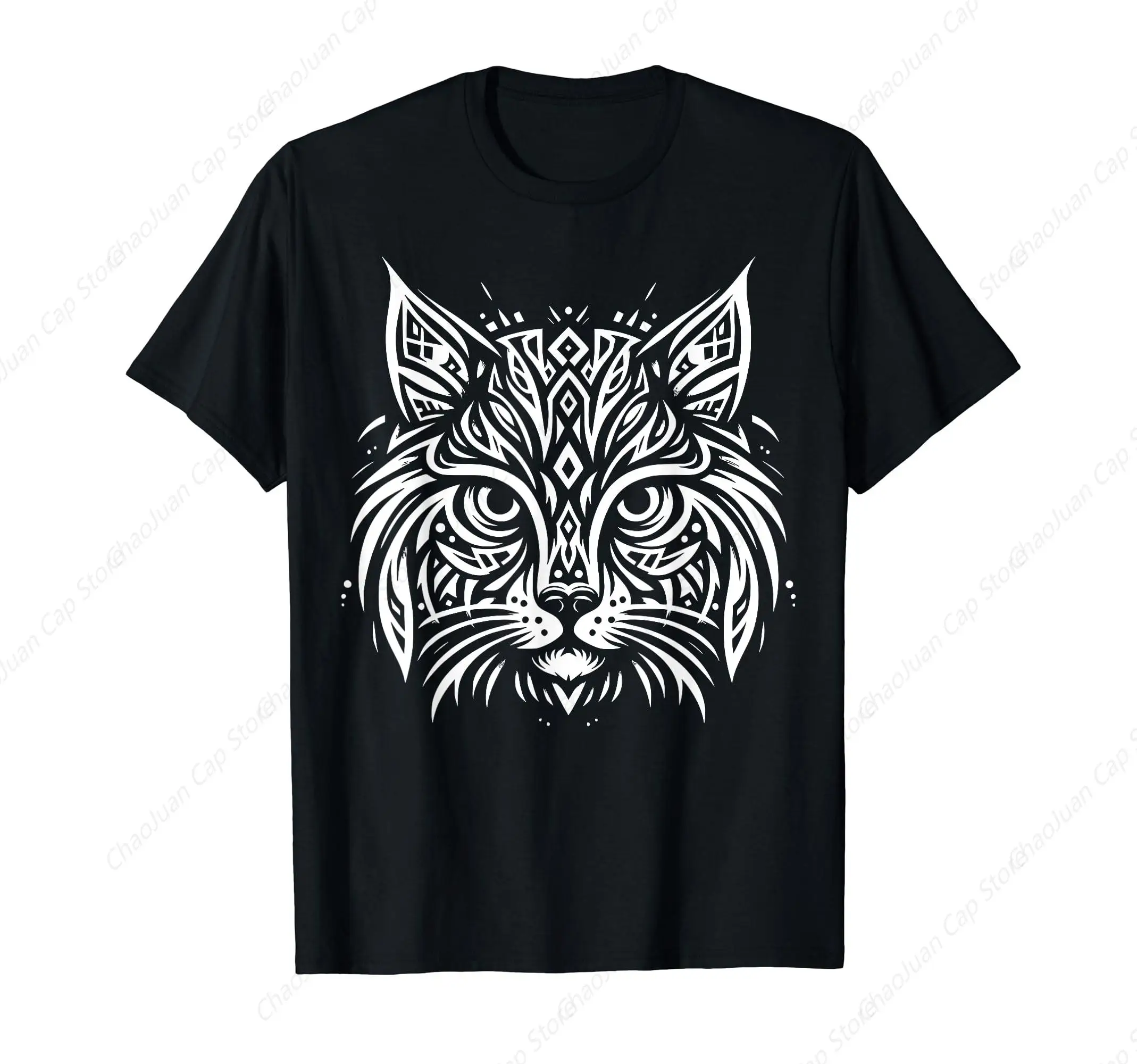 Tribal Bobcat Portrait T-Shirt