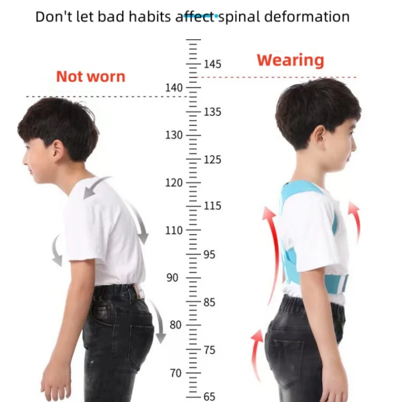 Xuanyu Jin-Ceinture de Correction de Posture Authentique pour Enfant, Accessoire Anti-bossu pour Jeune Étudiant en Été