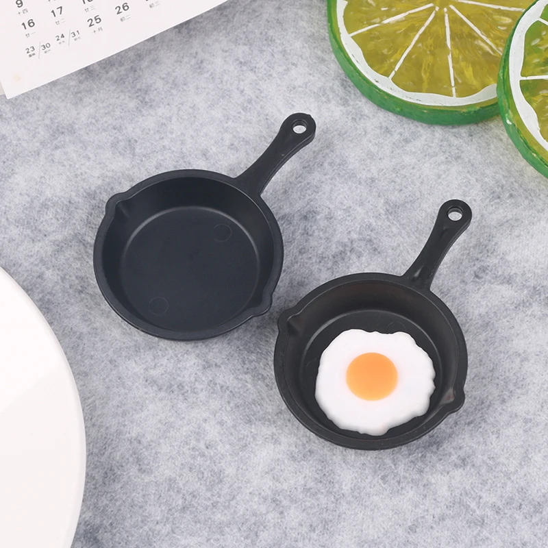 1:12 Dollhouse Miniature Frying Egg Pans for Dolls House Cooking Ware Play Kitchen Toy Accessories