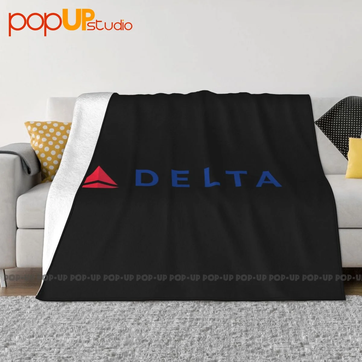 Delta Airlines Company Logo Blanket Bedding Super Warm For Sofa Bedroom