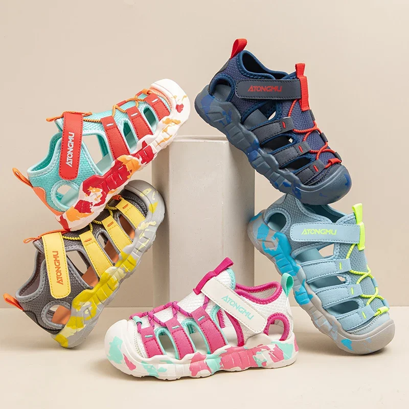 

New Girls Sandals Children Water Shoes Cute Outdoor Non-slip Kids Sports Shoes Girls Boy Sandals Sneaker 4 To 12 Years