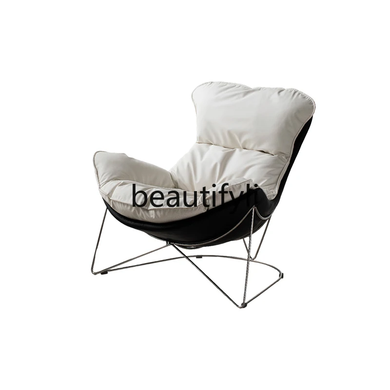 Nordic single sofa light luxury modern casual sofa chair living room single chair snail chair