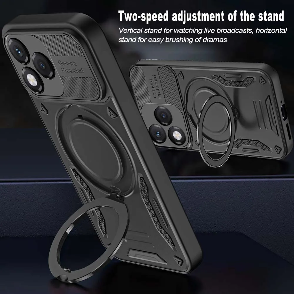 Case For Honor 400 Pro Lite Smart X60 X9c Smart X7D X70 X9D X5C Ring Bracket Magnetic Holder Cover Shockproof Armor view 2