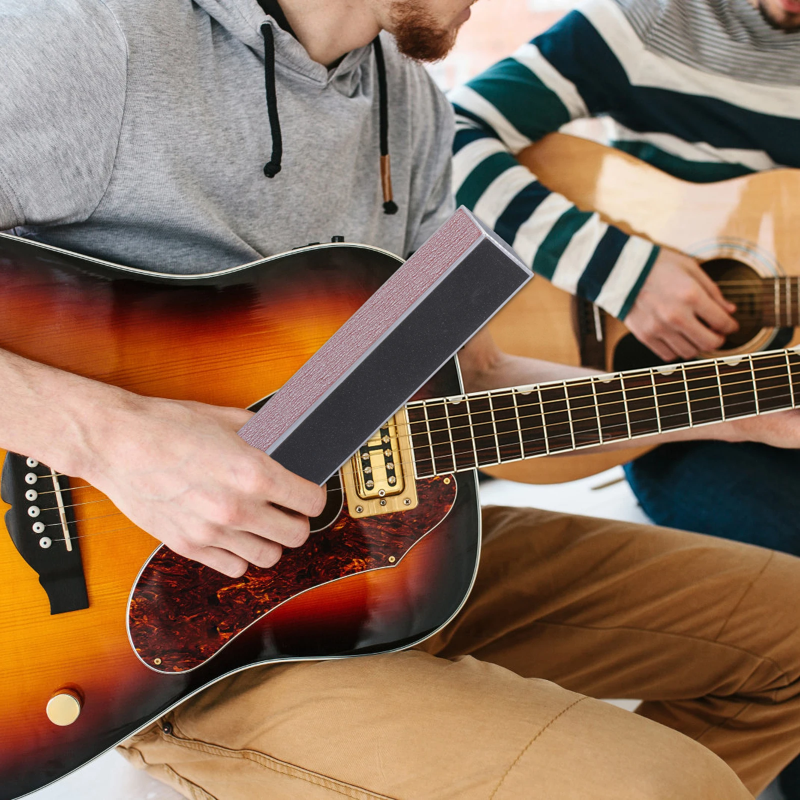 

6pcs Guitar Guitar Sanding Tool File Kit Fret Sandpaper Leveling Tool Fingerboard Protector Bass Wood Maintenance