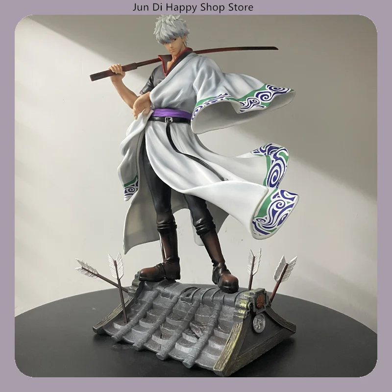 

30cm Gintama Gintoki Sakata Standing Pose Anime Figure Model Statue Collection Desktop Decoration Ornament Toy Gift for Fans
