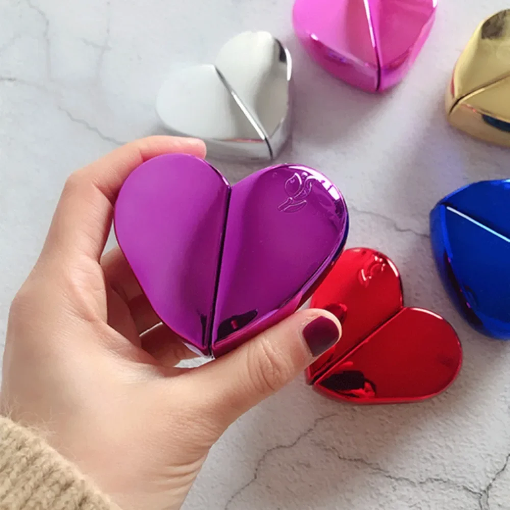 1pc 25ml Perfume Bottle Travel Heart-Shaped Portable Cosmetics Container Spray Bottle Glass Empty Bottle Perfume Mist Atomizer