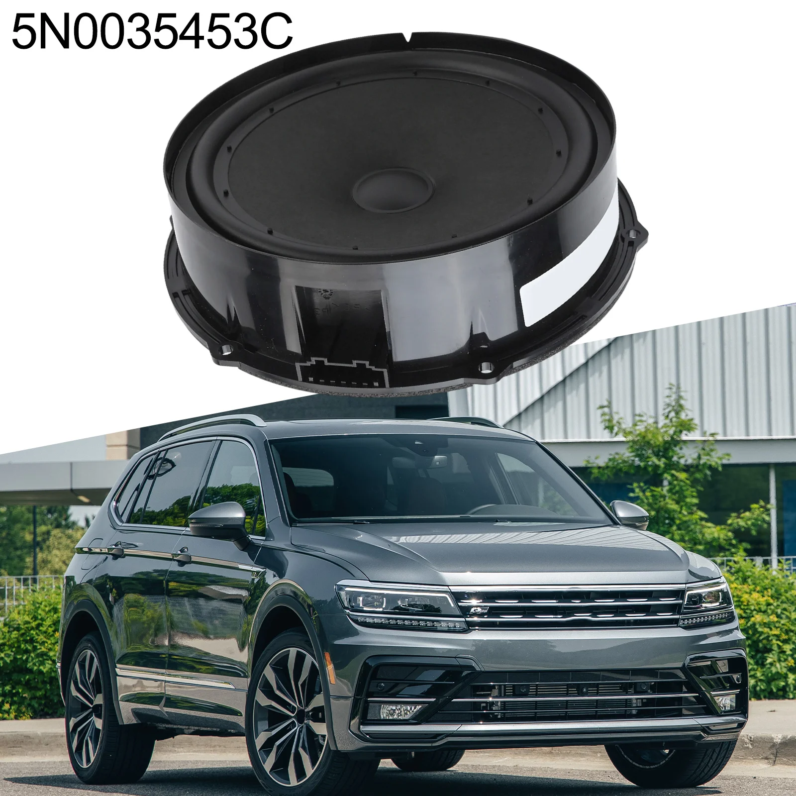 Speaker For Tiguan 5N0035454B 5N0035453C Car Audio Installation Wear-Resistant Material Easy Installation Installation Kit
