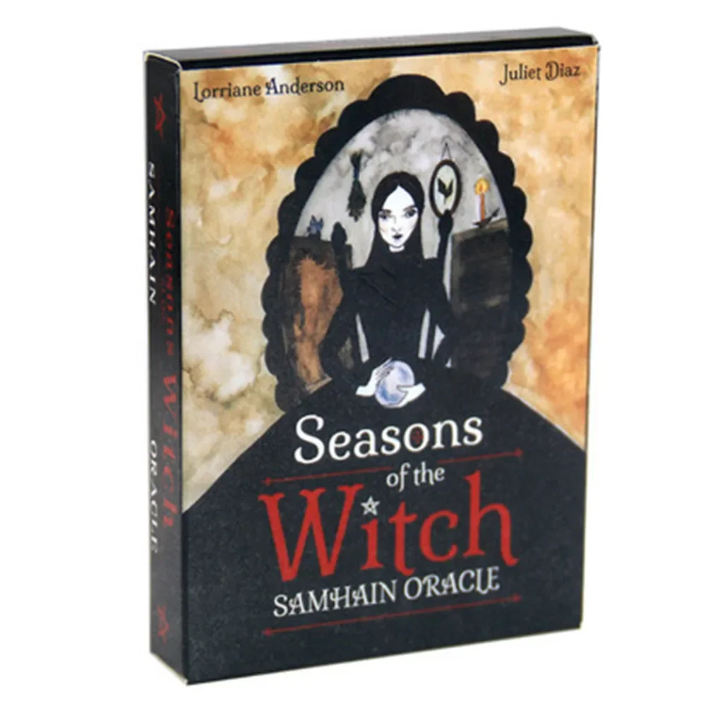 Seasons of the Witch Samhain Oracle Card A 44 Deck English Fate Divination Prophecy Card, Family Party Game Tarot