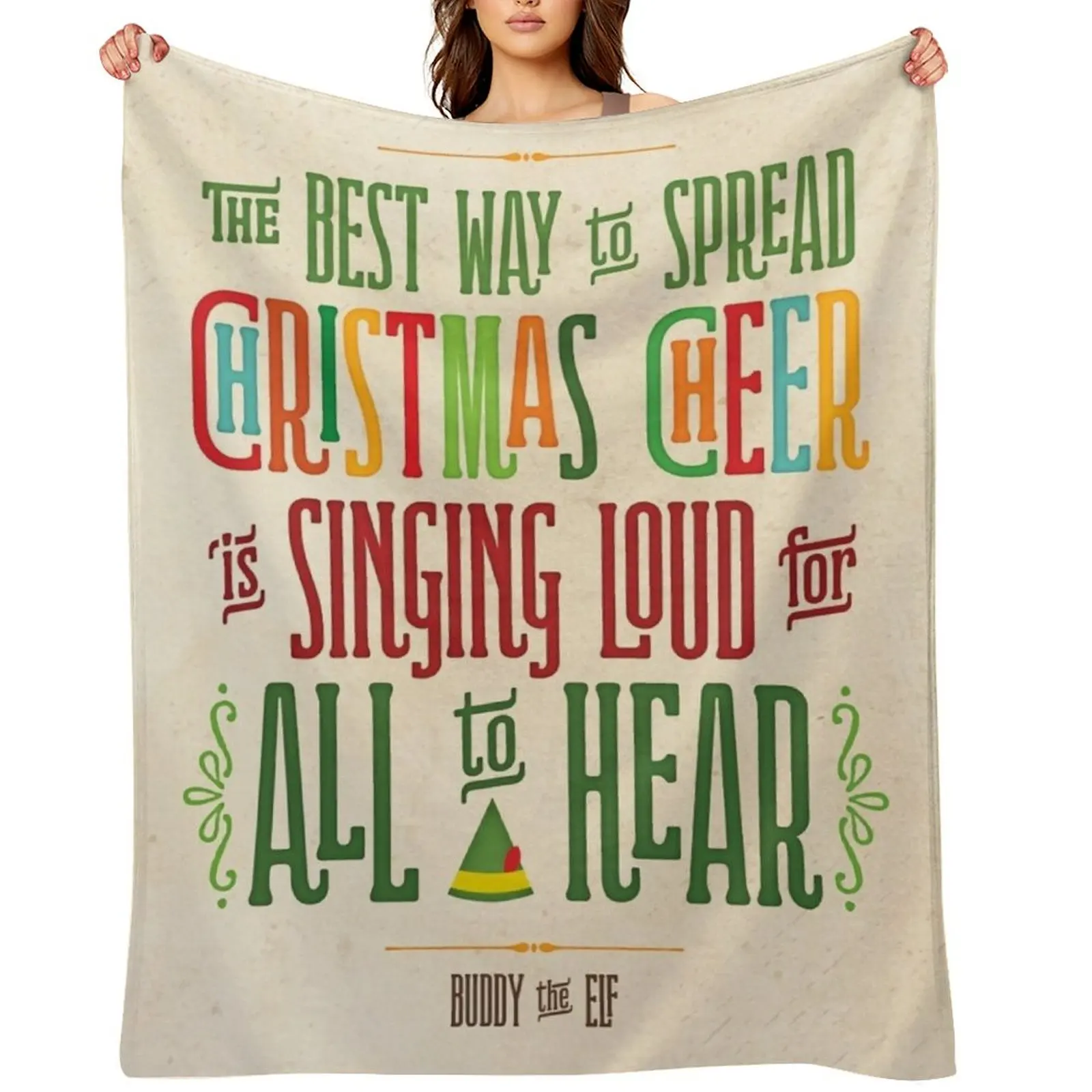 

Buddy the Elf - Christmas Cheer Throw Blanket Sofa Plaid on the sofa Luxury St For Decorative Sofa Blankets