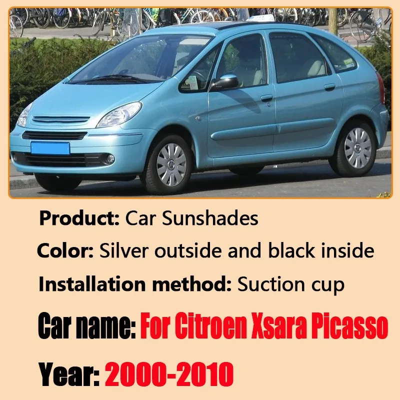 For Citroen Xsara Picasso 2000-2010 Car Sunshades Fully Enclosed Window Sun Visors Sun Protection Heat Protector Auto Accessorie