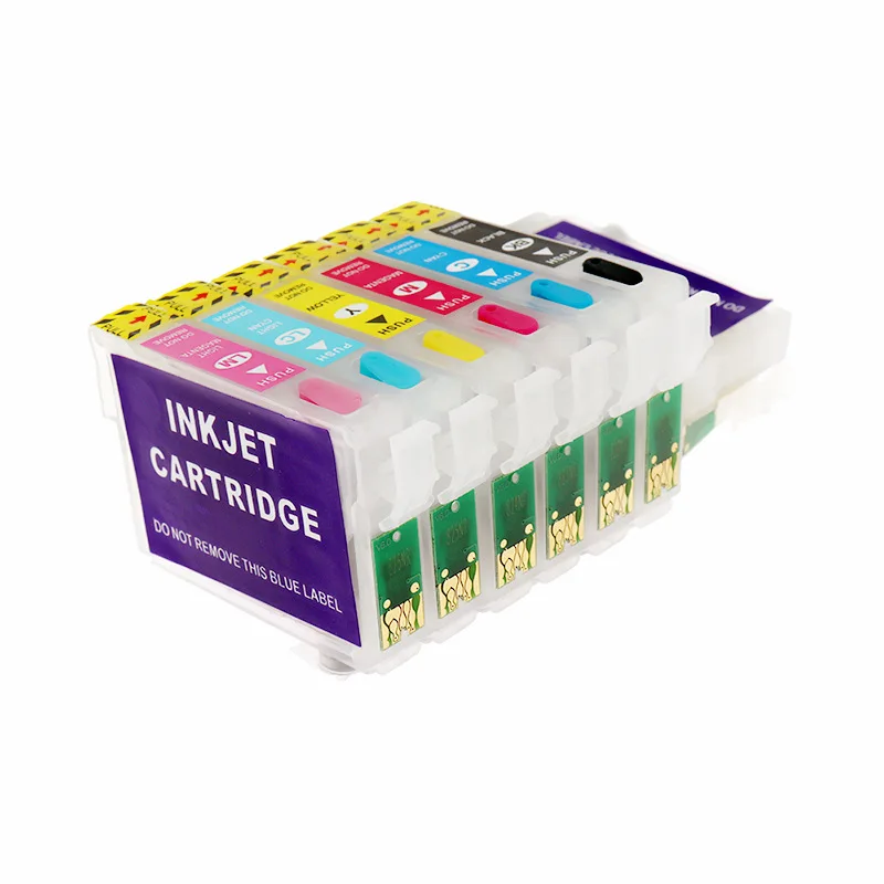 Vilaxh T0791 Ink Cartridge For Epson Stylus Photo 1400 1410 PX660 P50 PX650 PX700W PX710W PX720WD PX730WD PX810FW T0791 - T0796