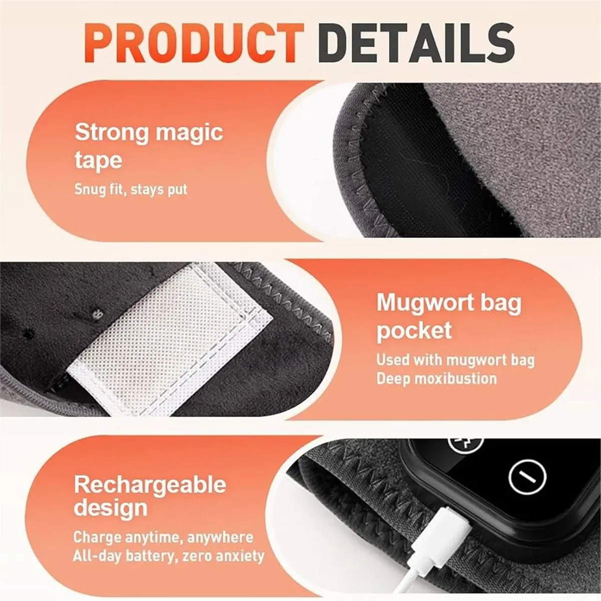 ABZT 2025 Foot Massager, Foot Massagers for Pain and Circulation, Wireless Triple Therapy Feet Massagers with 5 Heat Level