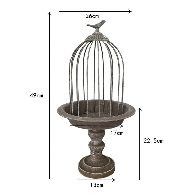 

Factory retro made old iron flower racks, living room balconies, flower pots, bird cages, display racks, gardening