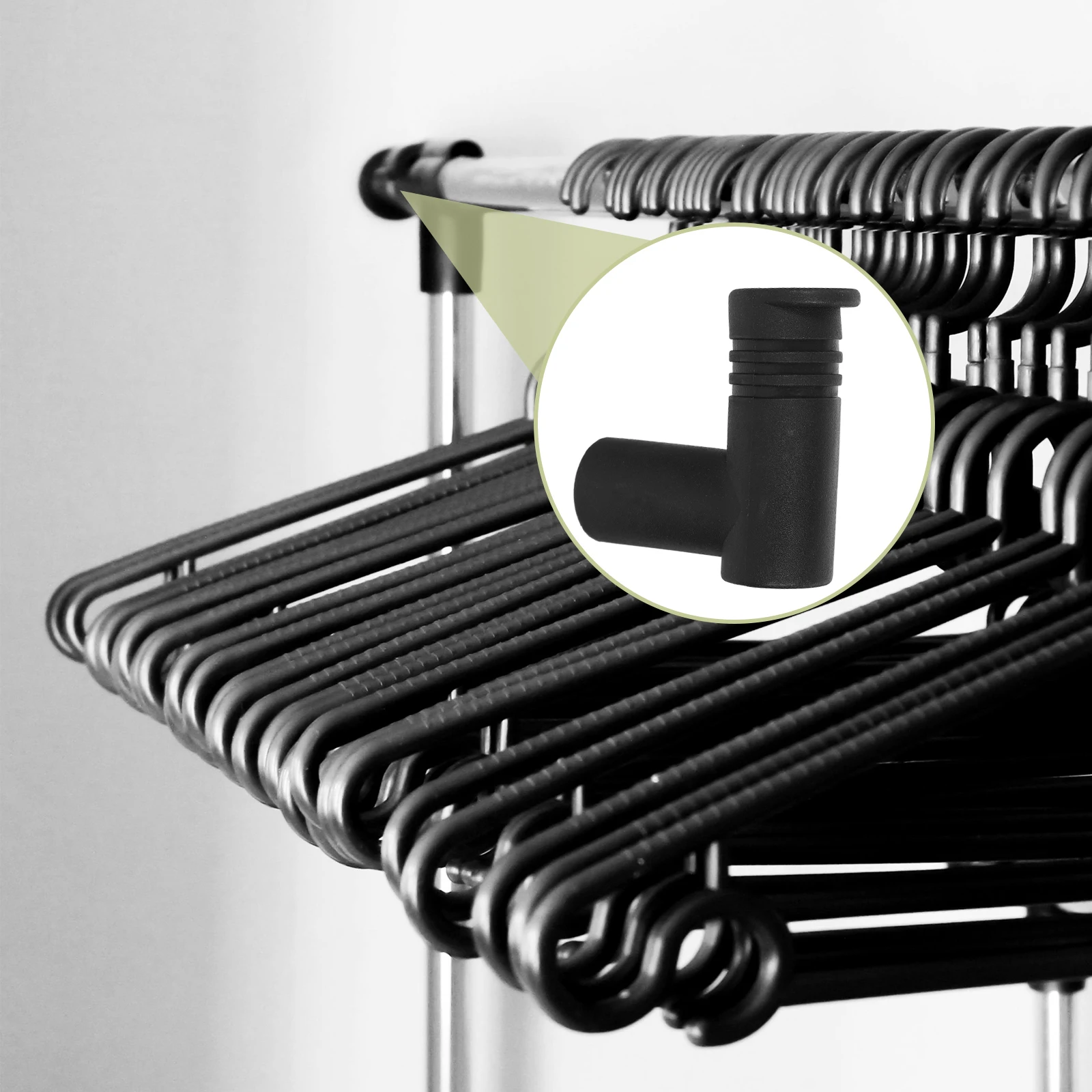 

10pcs Clothes Hanger Connection Tube Sleeve Accessories Adapter Pole Connectors Hollow Design Universal Fit High Strength