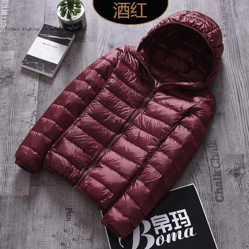 Women Autumn Winter Hooded Feather Warm Jacket New Brand Large Size 7Xl Women\'s Down Coat Plus Ultra Light Down Jacket