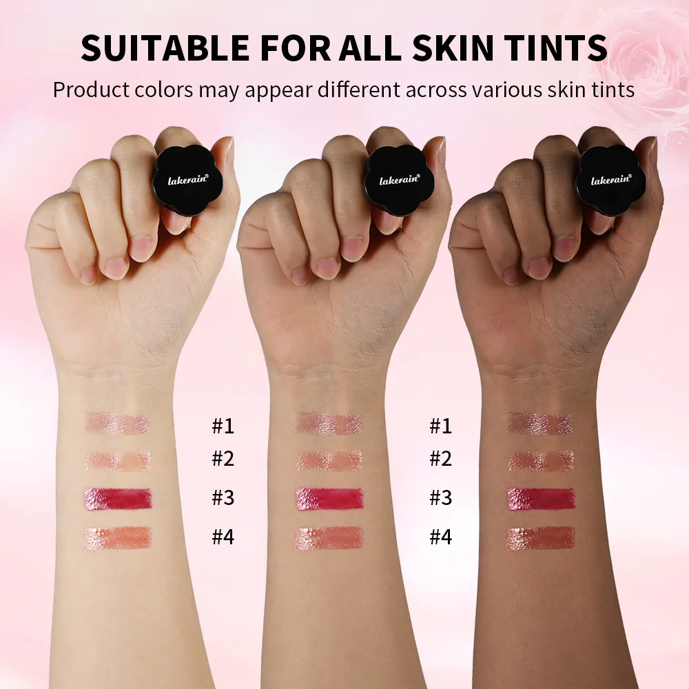 레이커레인 링 루즈 립스틱 롱래스팅 보습 광채 립&치크 듀얼 유즈 안티 링클 영양 링 스타일 립스틱