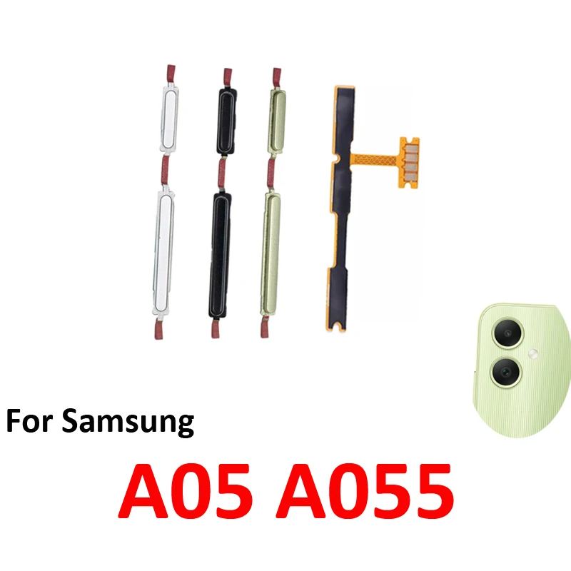 For Samsung Galaxy A05 A055 A055F A055M Phone New Power Volume Button On Off Up Down External Push Key Internal Flex Cable Parts