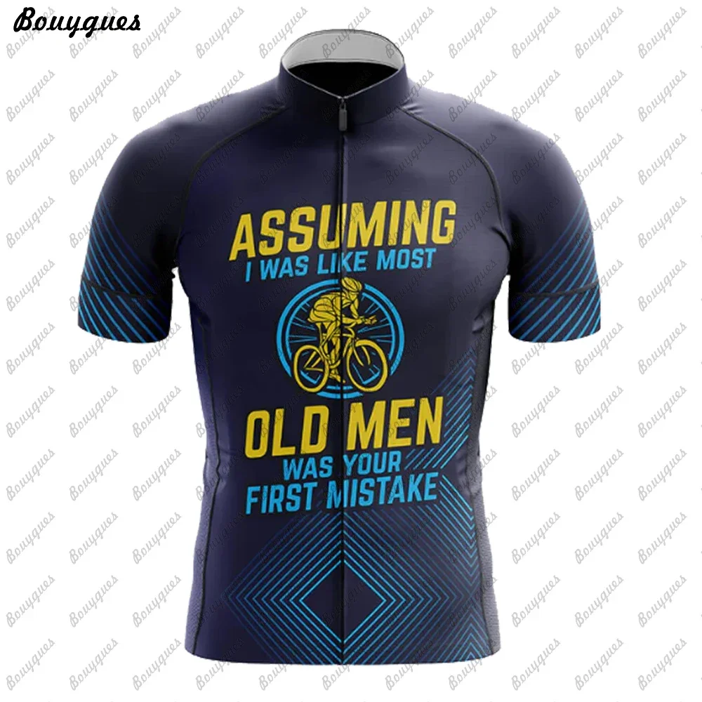 2023 NEW OLD MAN Cycling Jersey MTB Maillot Bike Shirt Downhill Jersey High Quality Pro Team Tricota Mountain Bicycle Clothing