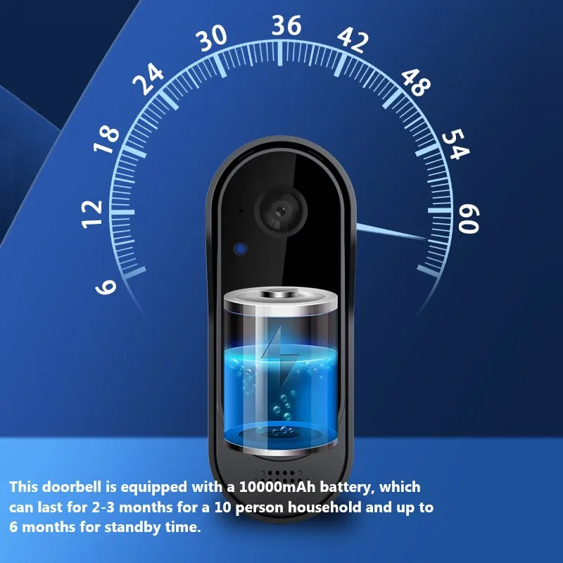 Tuya WIFI Camera Doorbell HD Video Intercom Outdoor Wireless Waterproof Door Bell Security Protection IR Night Vision Smart Home