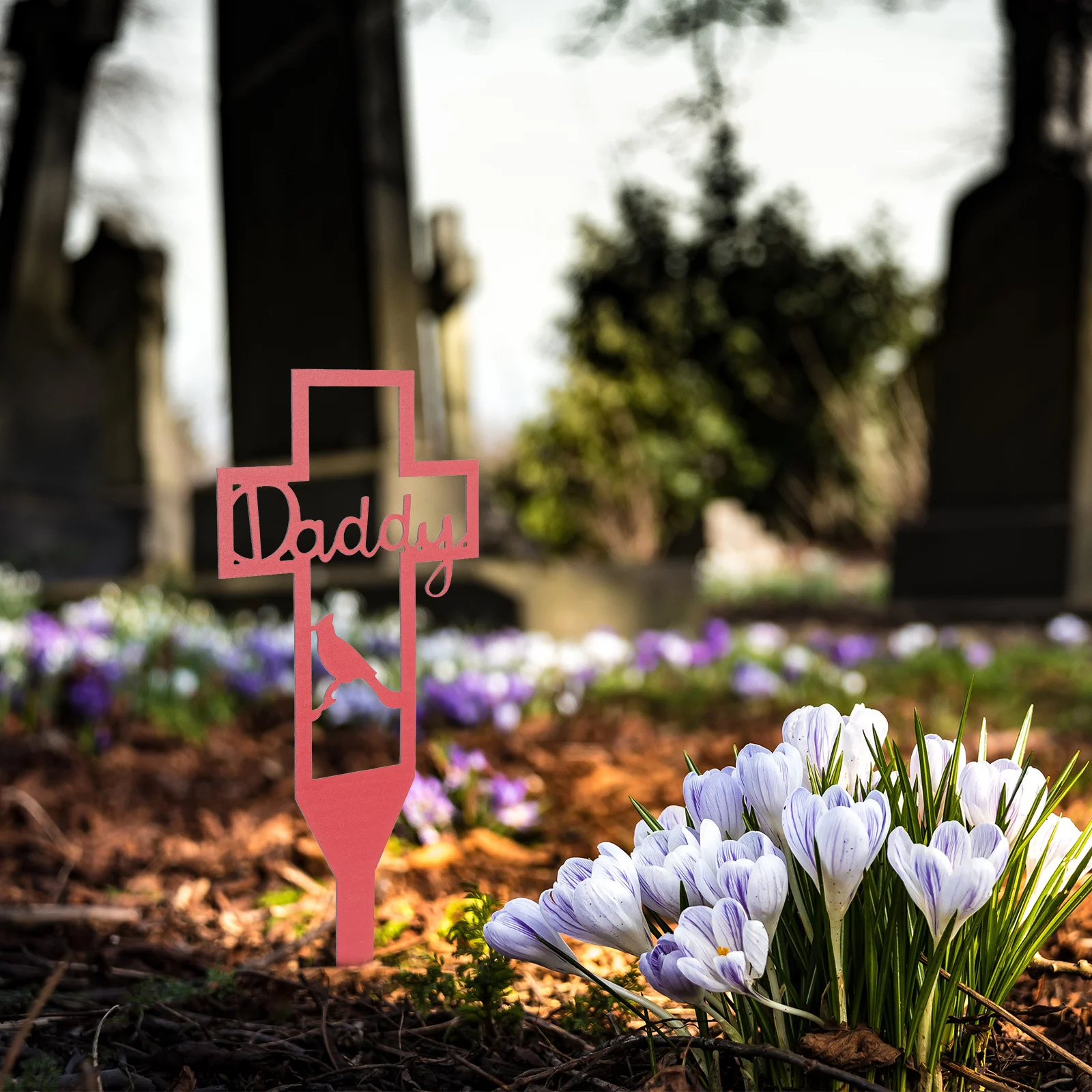 

Metal Cross Garden Stake Cemetery Decoration for Grave Outdoor Memorial Ornament Yard Lawn Courtyard Decorative Insert