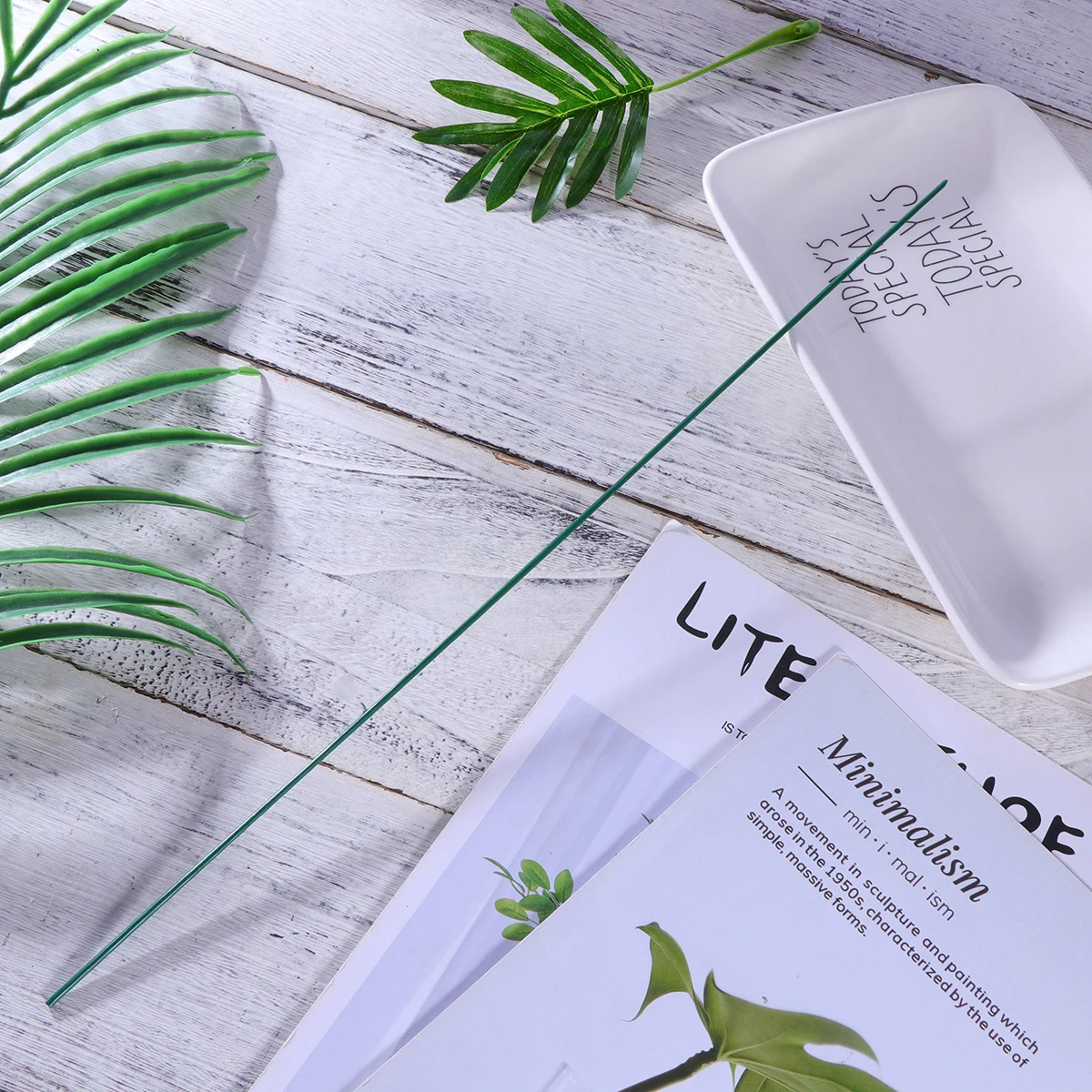 

51pcs 30Cm Artificial Stem Flexible Diy Making Flower Rod For Craft Arrangement Flower Head Accessory Short Stem Flowers