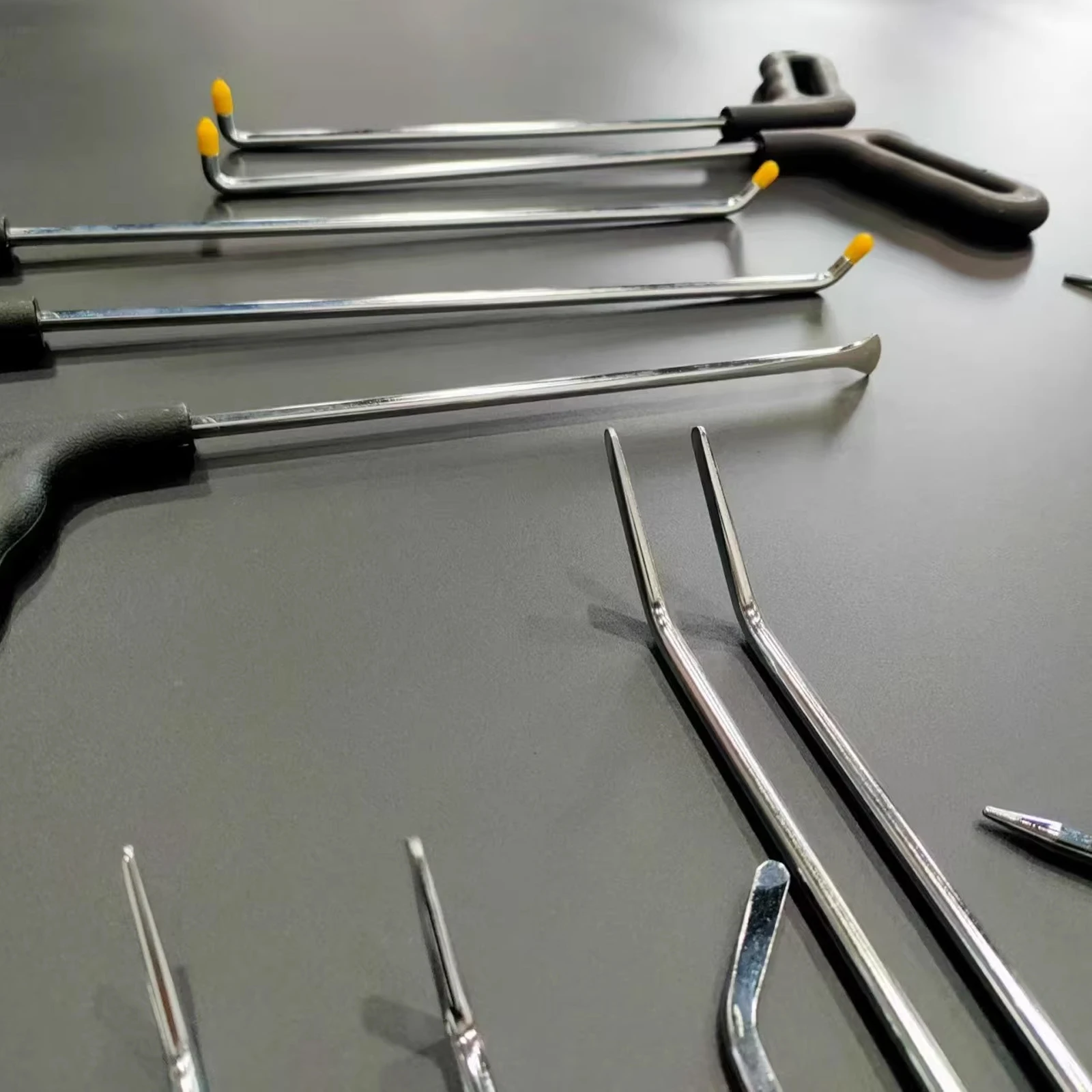 19 Pcs Car Dent Repair Pry Bar Set, Paintless Dent Repair Push Rods, Dent Removal Hooks