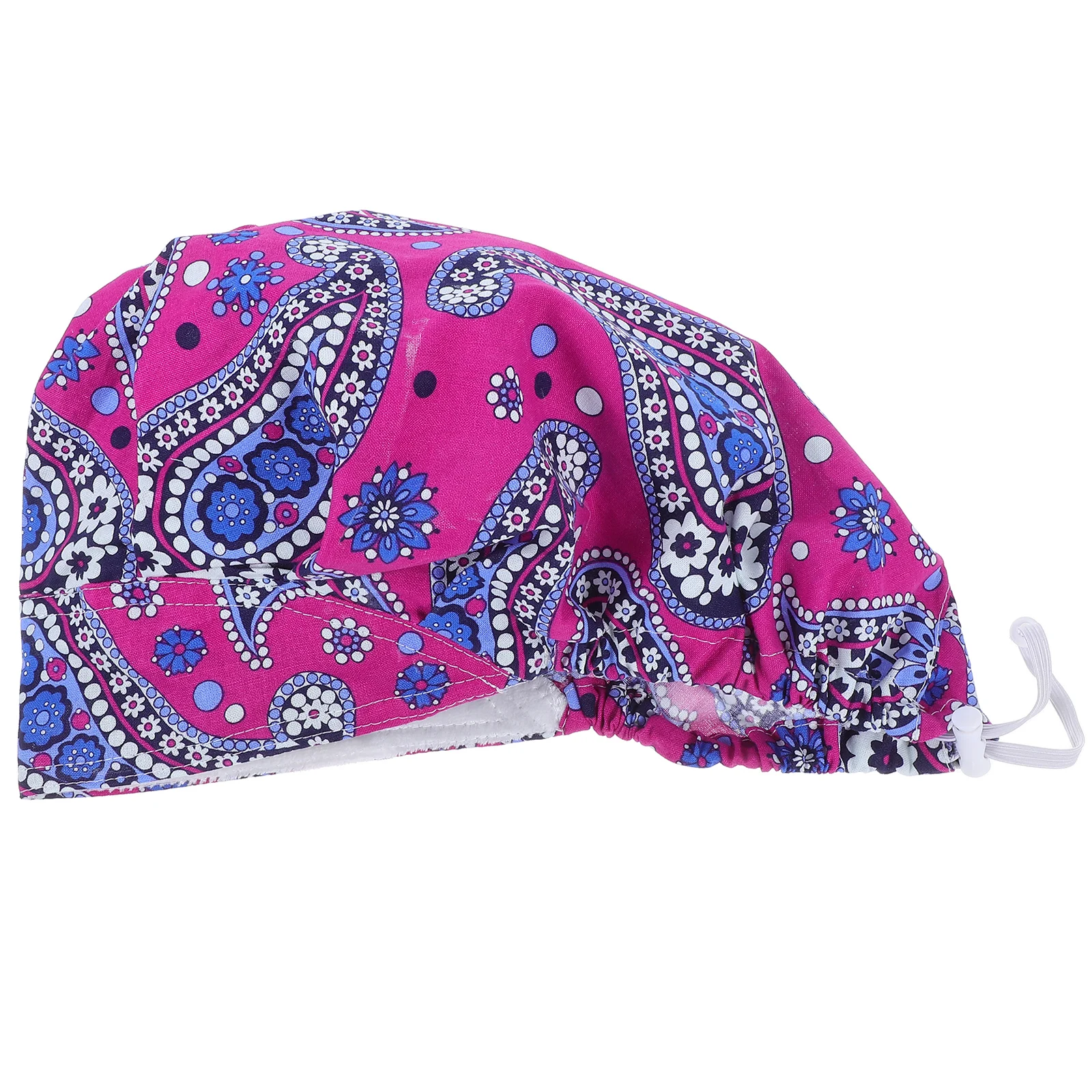 

Frosted Nurse Doctor Cap Operating Room Hair Cover Adjustable Sweat Absorbent Doctor Cap Cotton Easy Wash Dry
