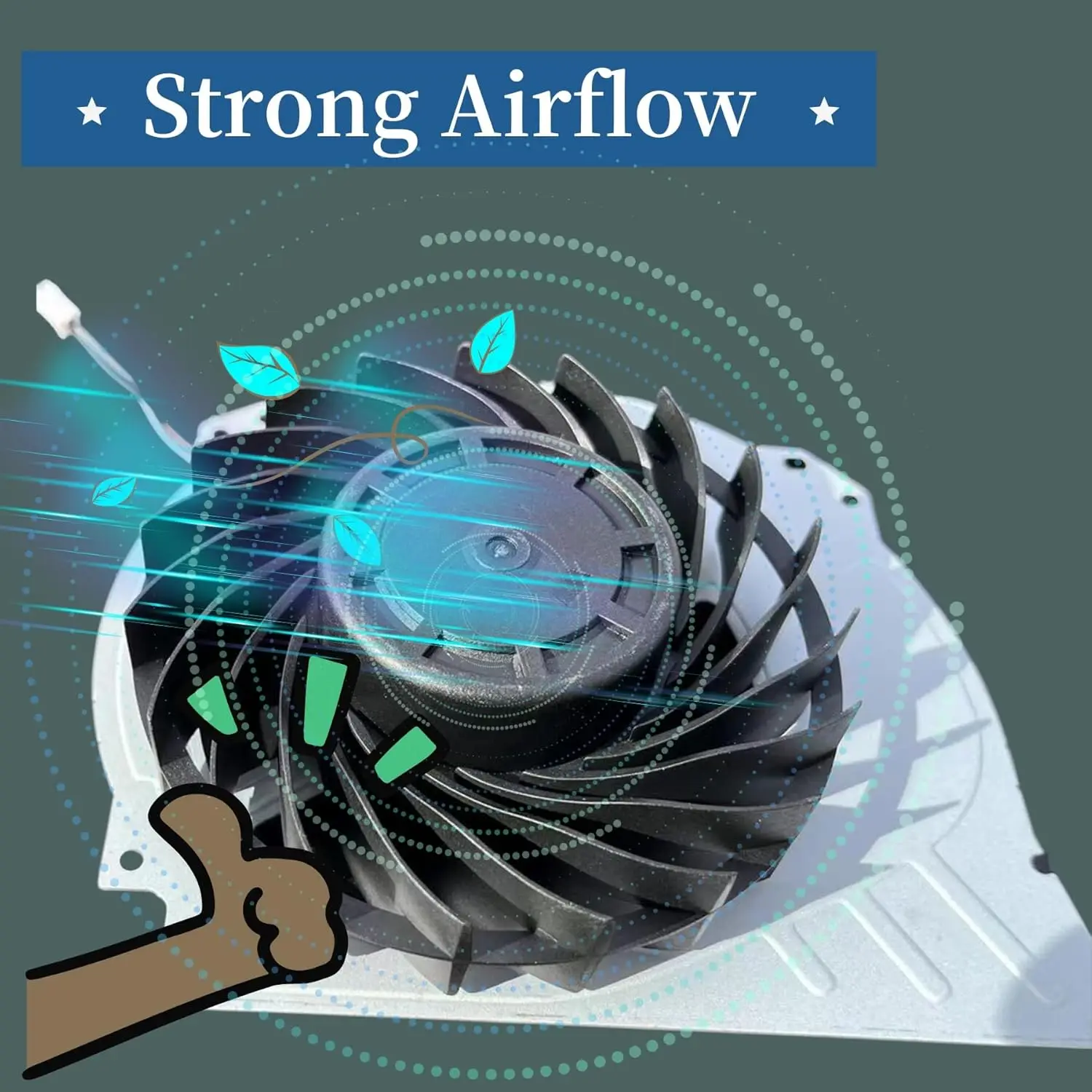 Original Inner Cooling Fan for PS4 Pro FAN Game Console Cooler 1000/1200/2000/7000 Series Replacement for PS4 Host Silent Fan view 3